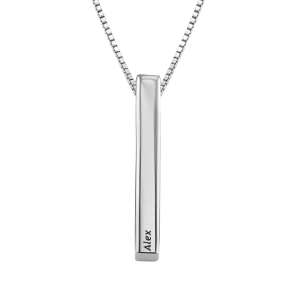 Oak&Luna - Engraved Pillar Bar Name Necklace in Sterling Silver -  Customised Jewellery - Gift for Women - Gifts for Mother's Day (14ct Solid  Gold) : Amazon.co.uk: Fashion
