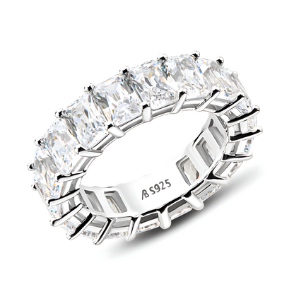 Diamond Eternity Ring - Rectangular Cut