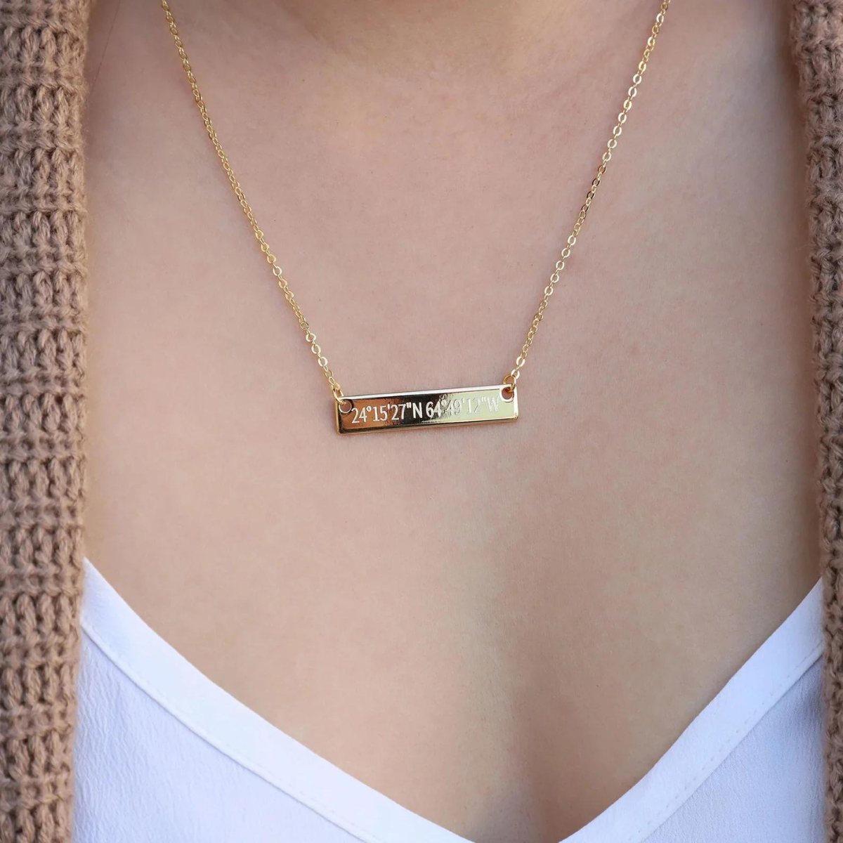 Classic Bar Plate Name Necklace