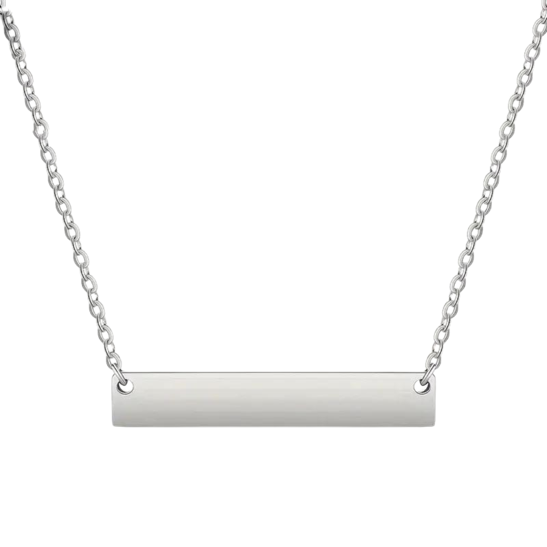 Classic Bar Plate Name Necklace