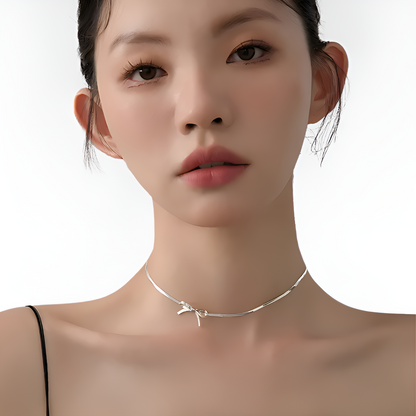 Bow Collarbone Necklace